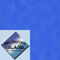 Med. Blue Hammered Glass Pattern Sample