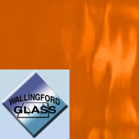Orange Water Glass Pattern Sample